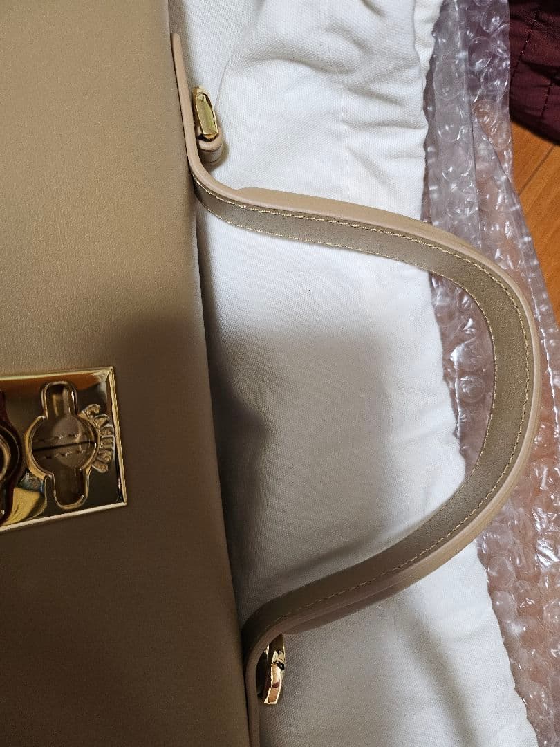 専用【正規品】cafune ベージュレザーハンドバッグ