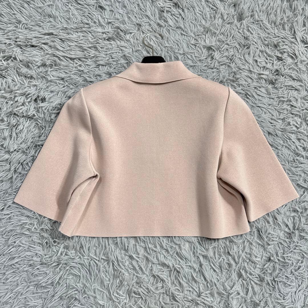 極美品✨フォクシー ニットジャケット リトルジュエル ビジュー ピンク