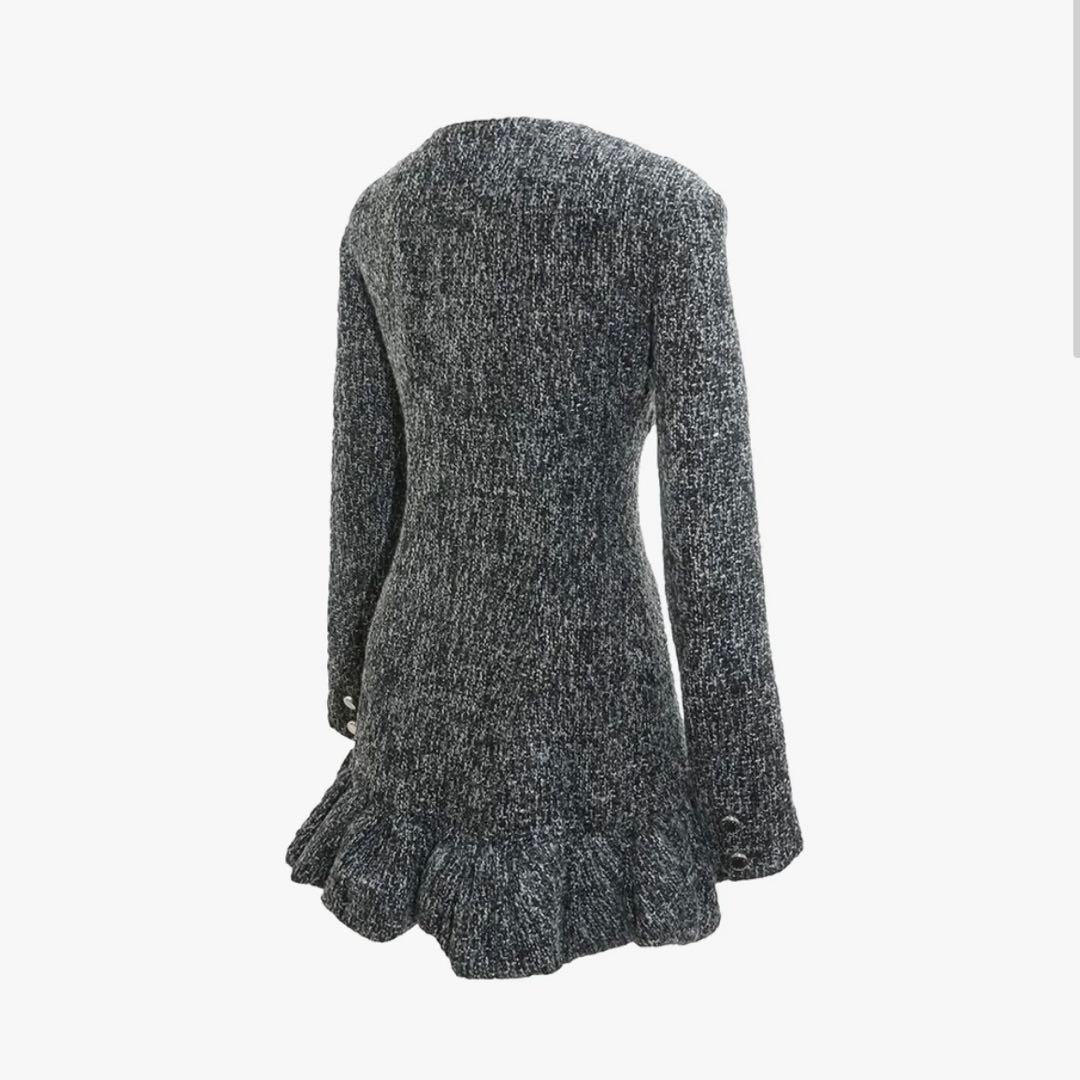 ワンピース theredthread S tweed balloon dress mini