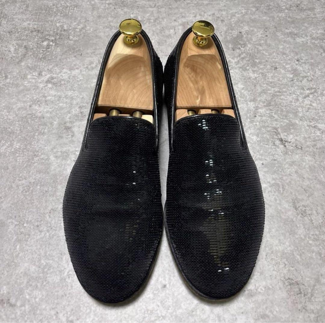 PRADA スパンコール　ローファー