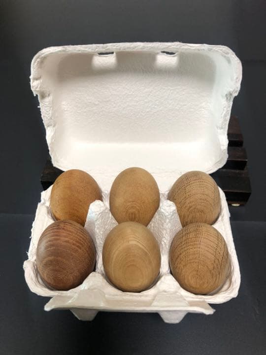 木の玉子　　欅・タモ・ナラ材