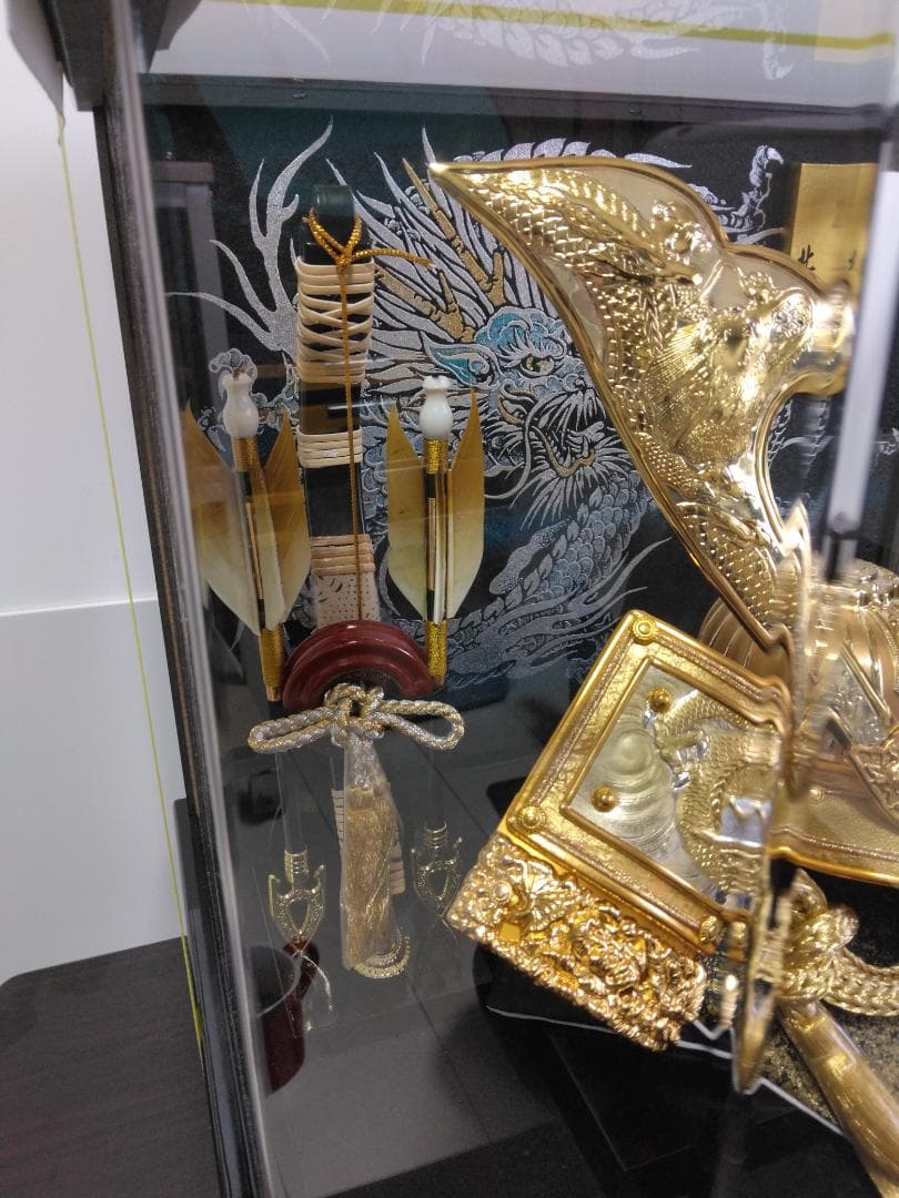 五月人形 / 北寿『緑風』兜ケース飾り GG-85170