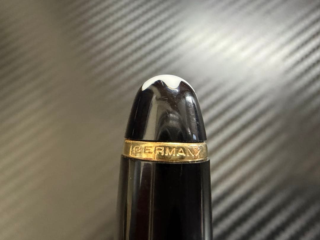 未使用に近い モンブラン 144 ブラック 全金 EF 万年筆 エボナイト芯