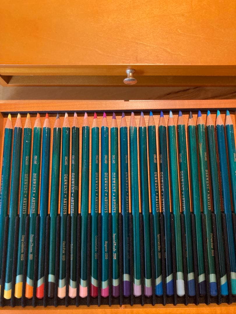 DERWENT ウォーターカラーペンシル ウッドボックス 48色セット