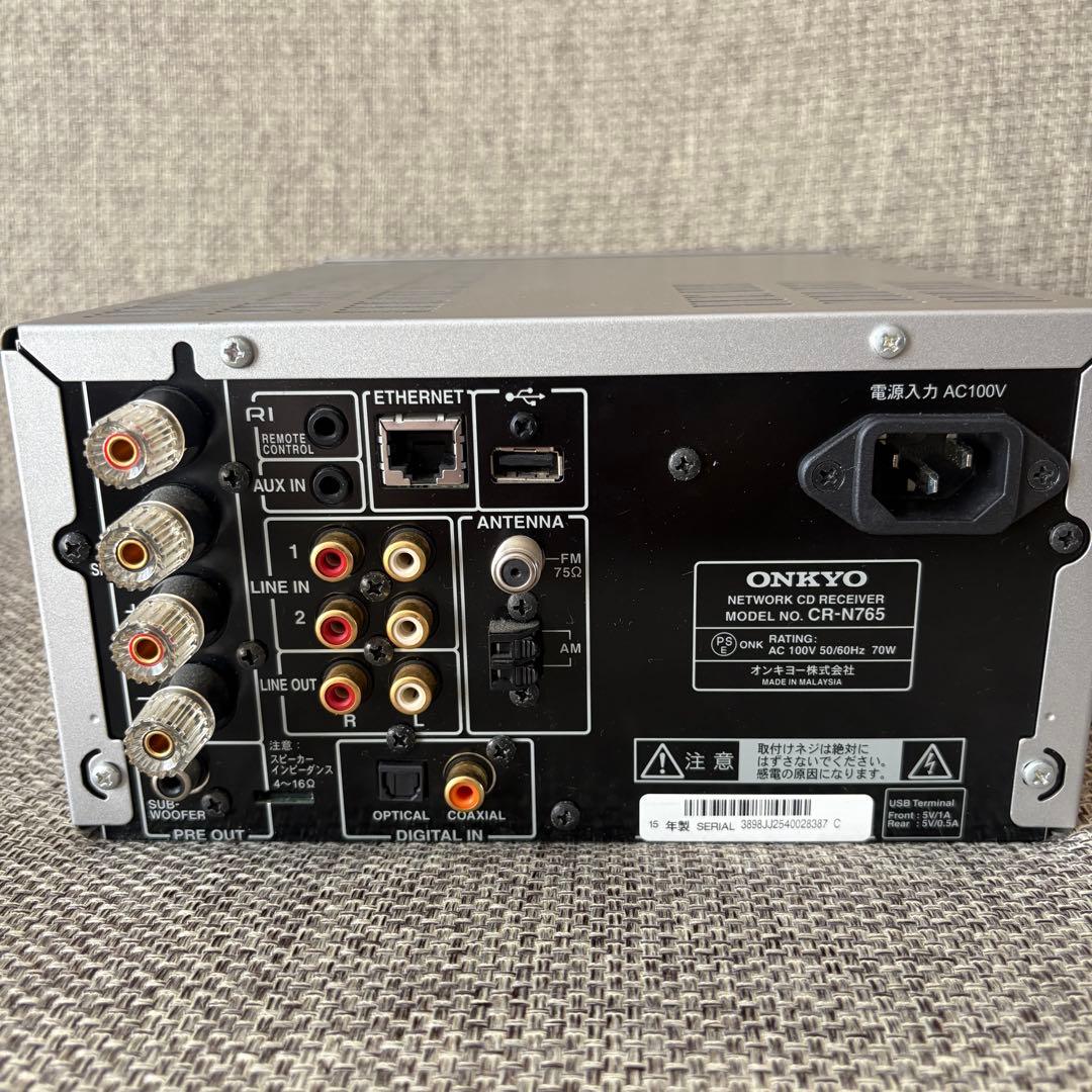 【完動品】ONKYO CR-N765 ネットワークCDレシーバーハイレゾ音源対応