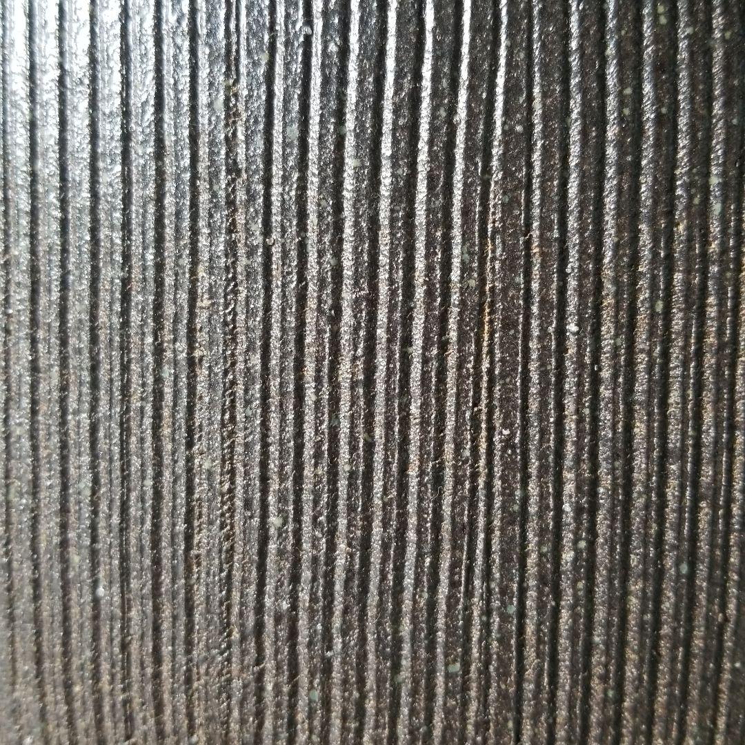 お値下げしました⤵信楽焼　傘立て  耳付立線モダン 高さ４６cm