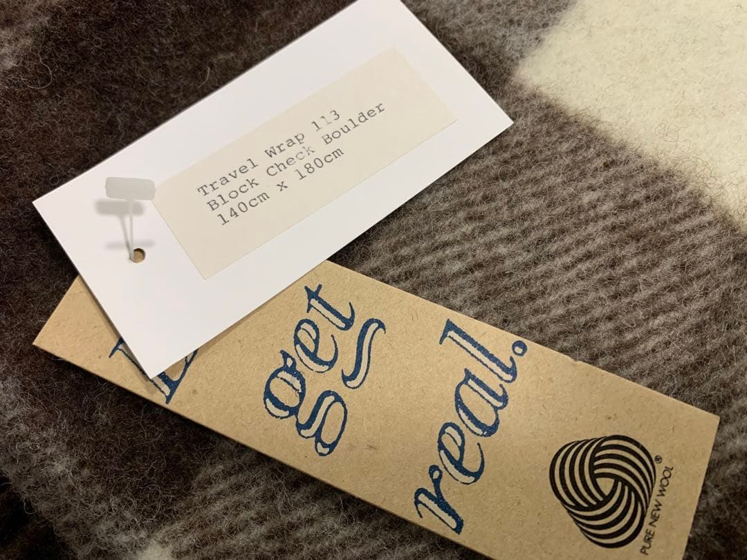 新品　Rusk & Finch ピュアニューウールブランケット　ヴィンテージ