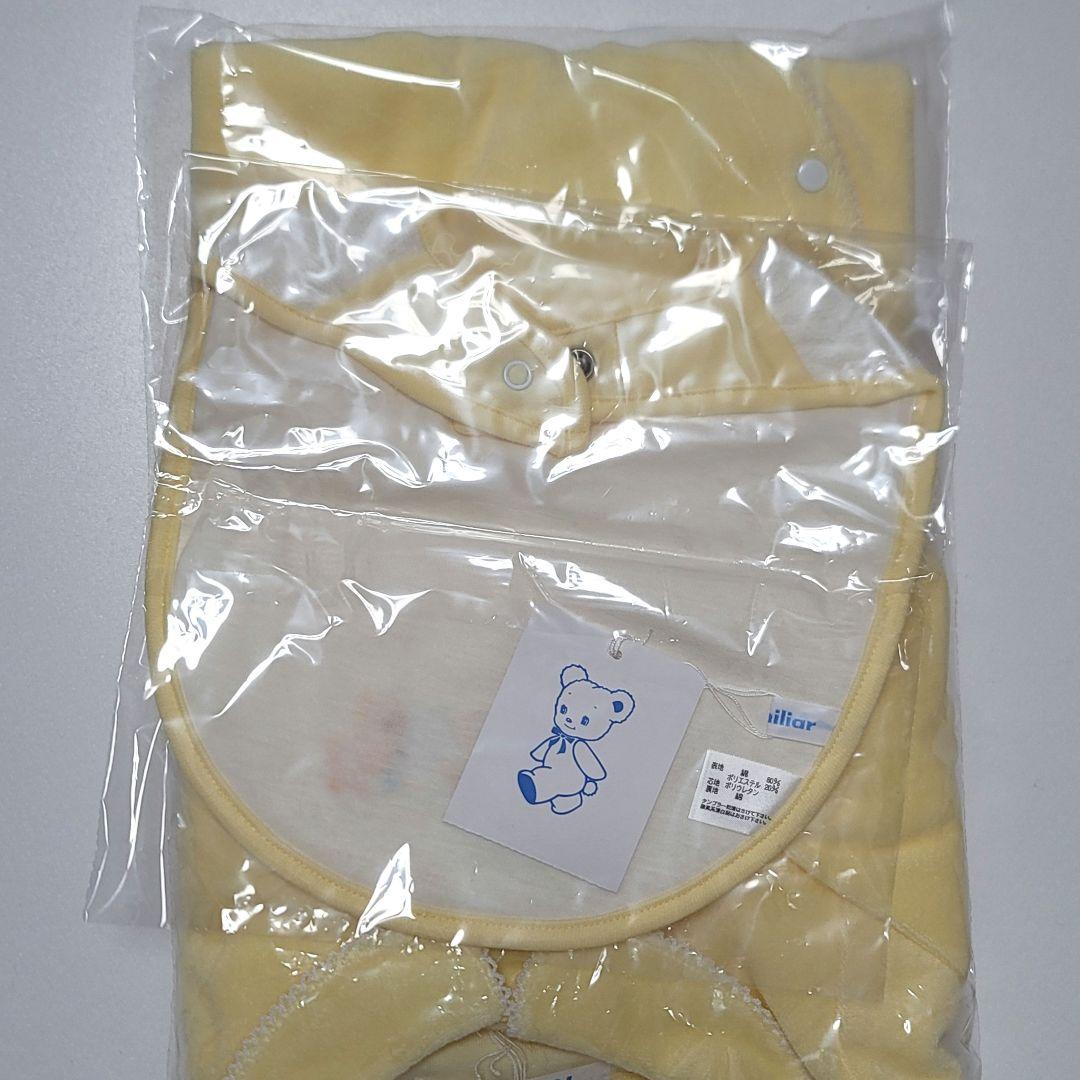 【新品未使用】familiar 70 長袖カバーオール　前掛け　セット　黄色