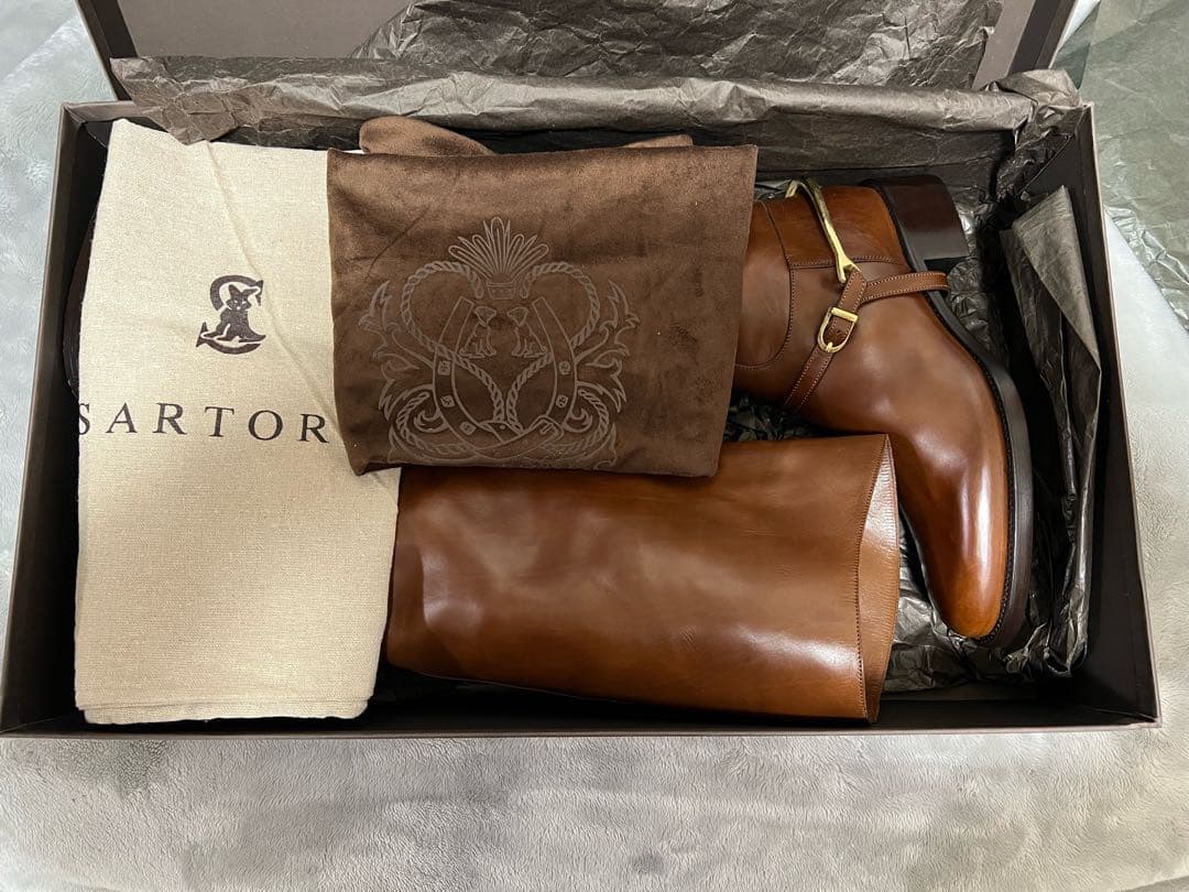 SARTORE（サルトル）ロングブーツ/ブラウン/サイズ37/