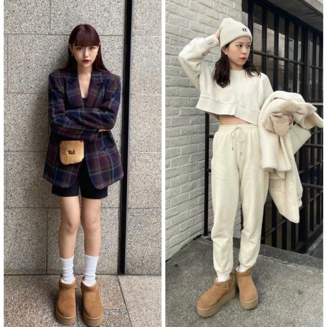 renaUGG 厚底　ウルトラミニ　プラットフォーム　24 チェスナット