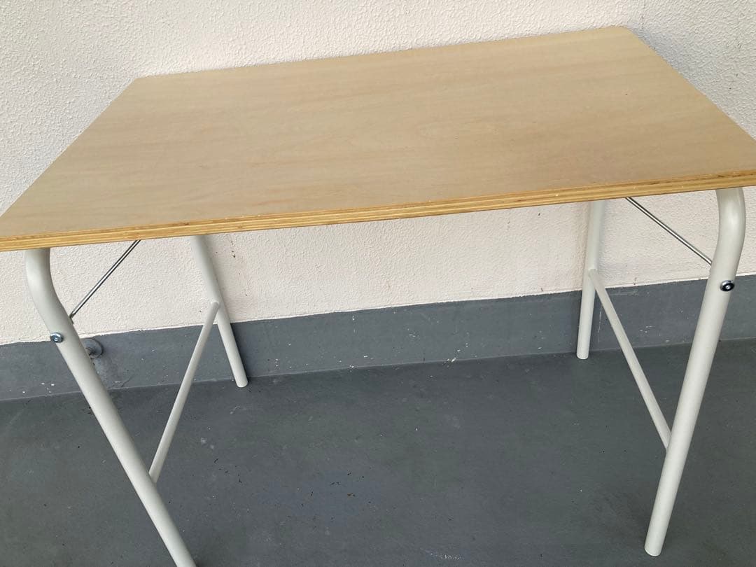 無印良品　MUJI 折りたたみ　スチールパイプ　テーブル