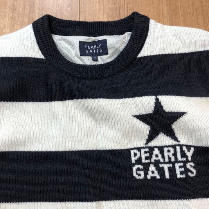 値下げ【サイズ4】PEARLY GATES 防寒ニット
