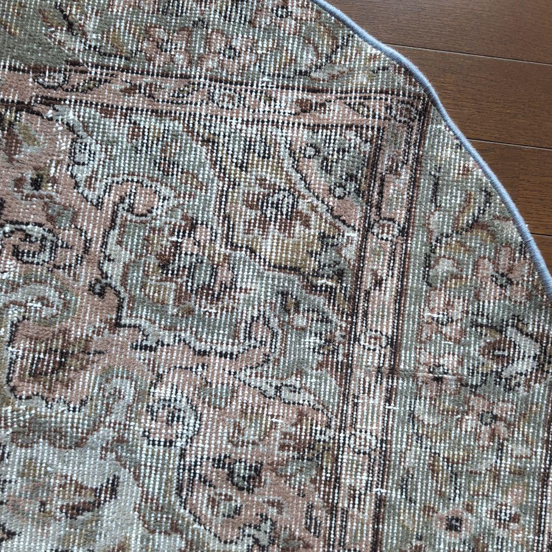 ＊ヴィンテージラグ トルコラグ ラウンドラグVintage rug 07＊