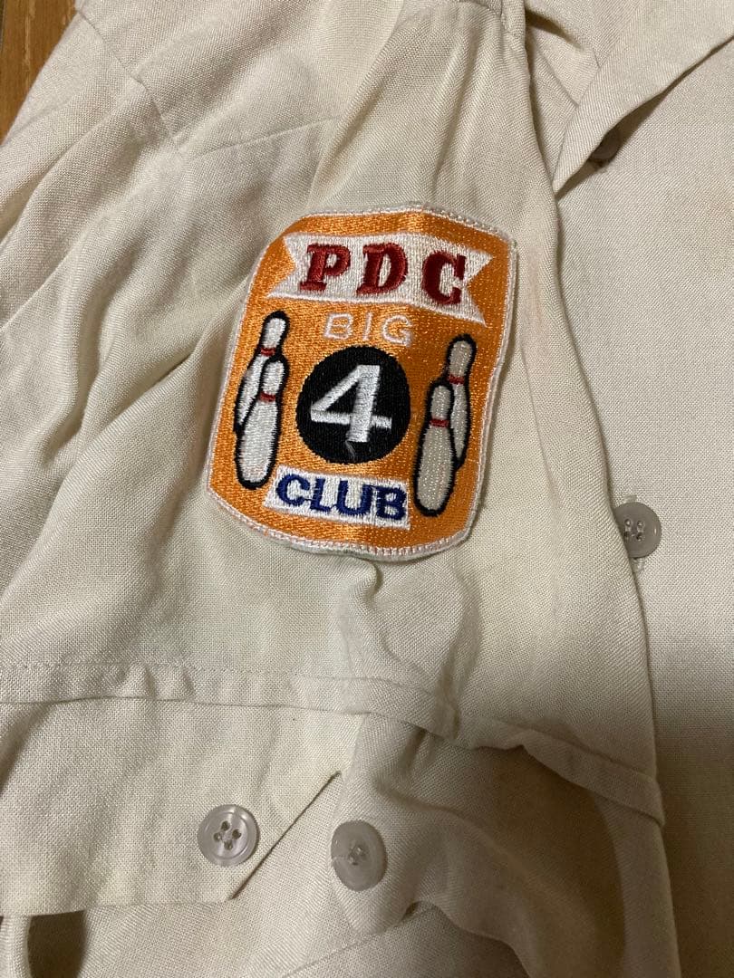 金タグ クリームソーダ ボーリングシャツ 刺繍 90s ビンテージ ロカビリー