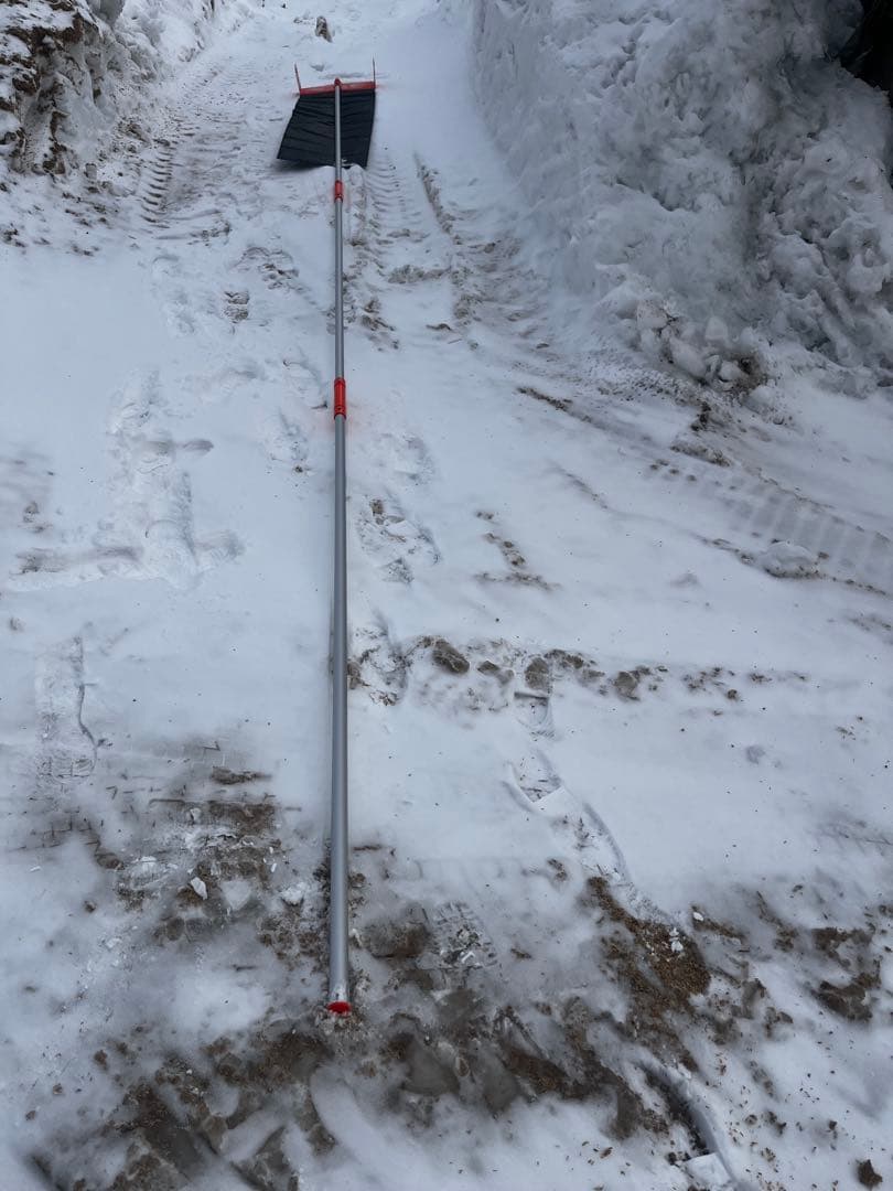 雪おろし スライダータイプ オレンジ/黒