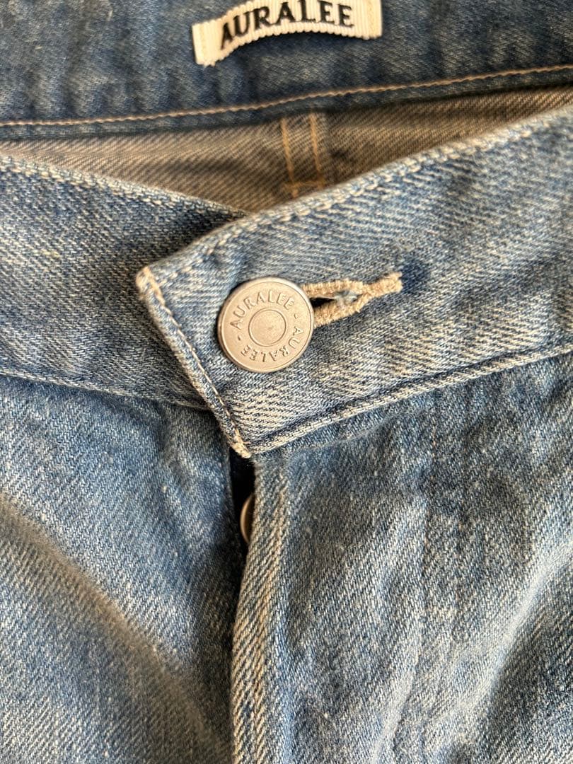 【美品】オーラリー SELVEDGE DENIM WIDE PANTS サイズ3