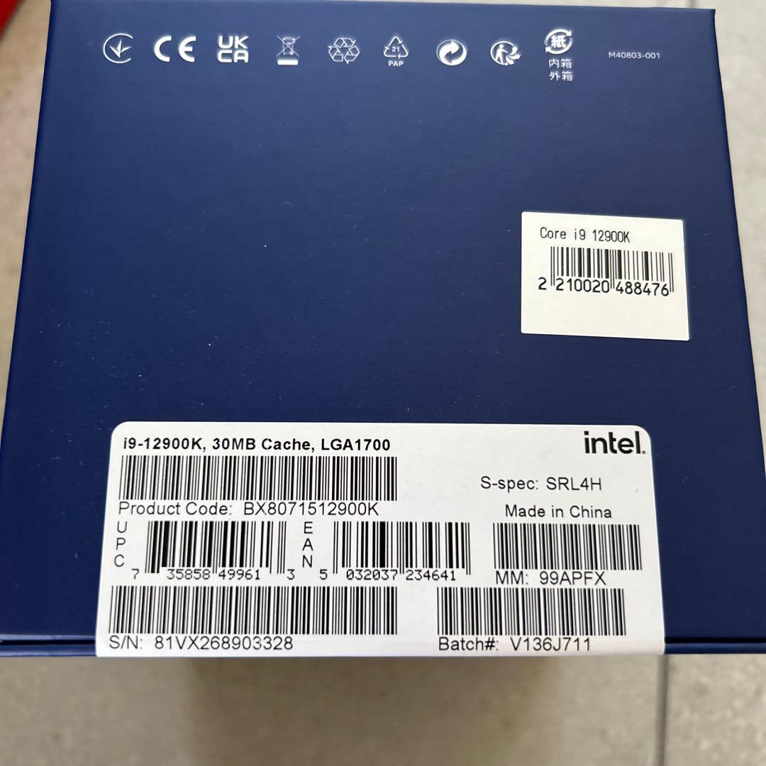 グラフィックボード・グラボ・ビデオカード Intel Core i9-12900K 12th Gen