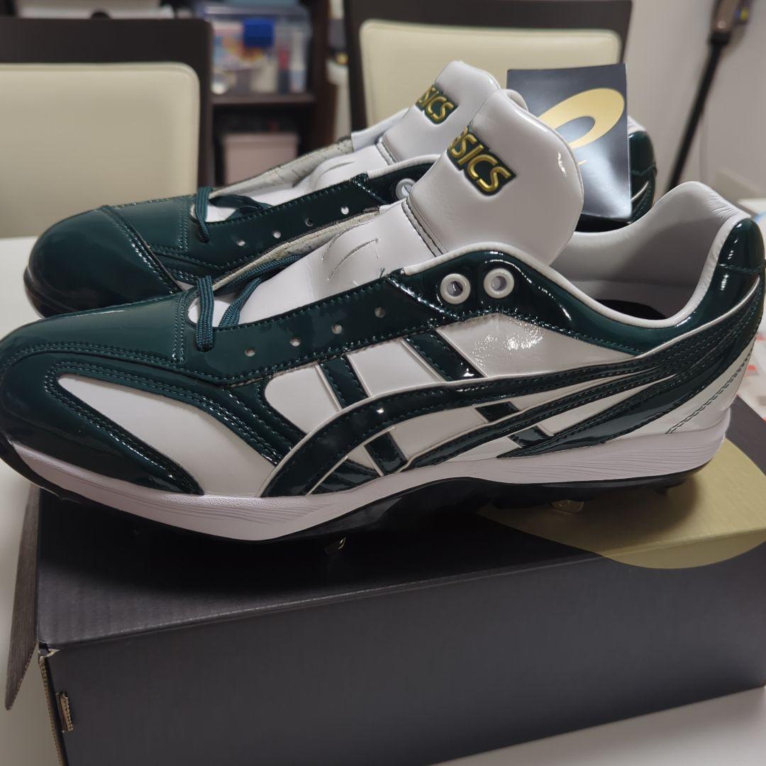 オーダーasics スパイクシューズ 28.0cm ダークグリーン
