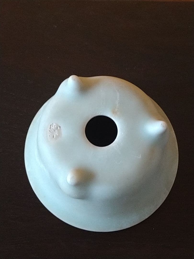 盆栽鉢　盆栽小鉢　落款屯洋 外縁青磁丸鉢