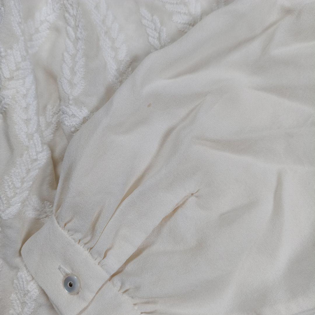 定価5万 ミナペルホネン現行　シルクブラウス　SPICA　36　長袖　レディース