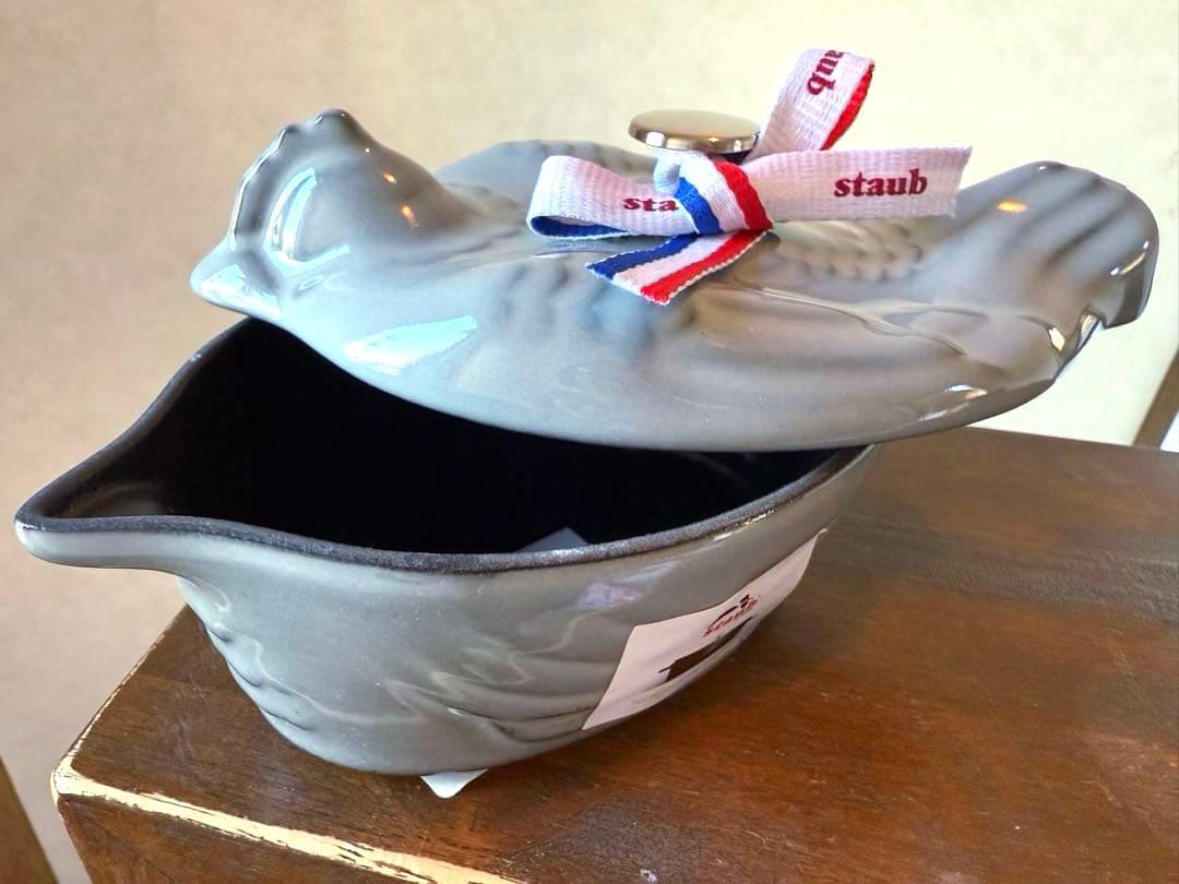 ストウブSTAUB入手不可廃盤色スモールチキンココットグレー新品未使用生涯保証付