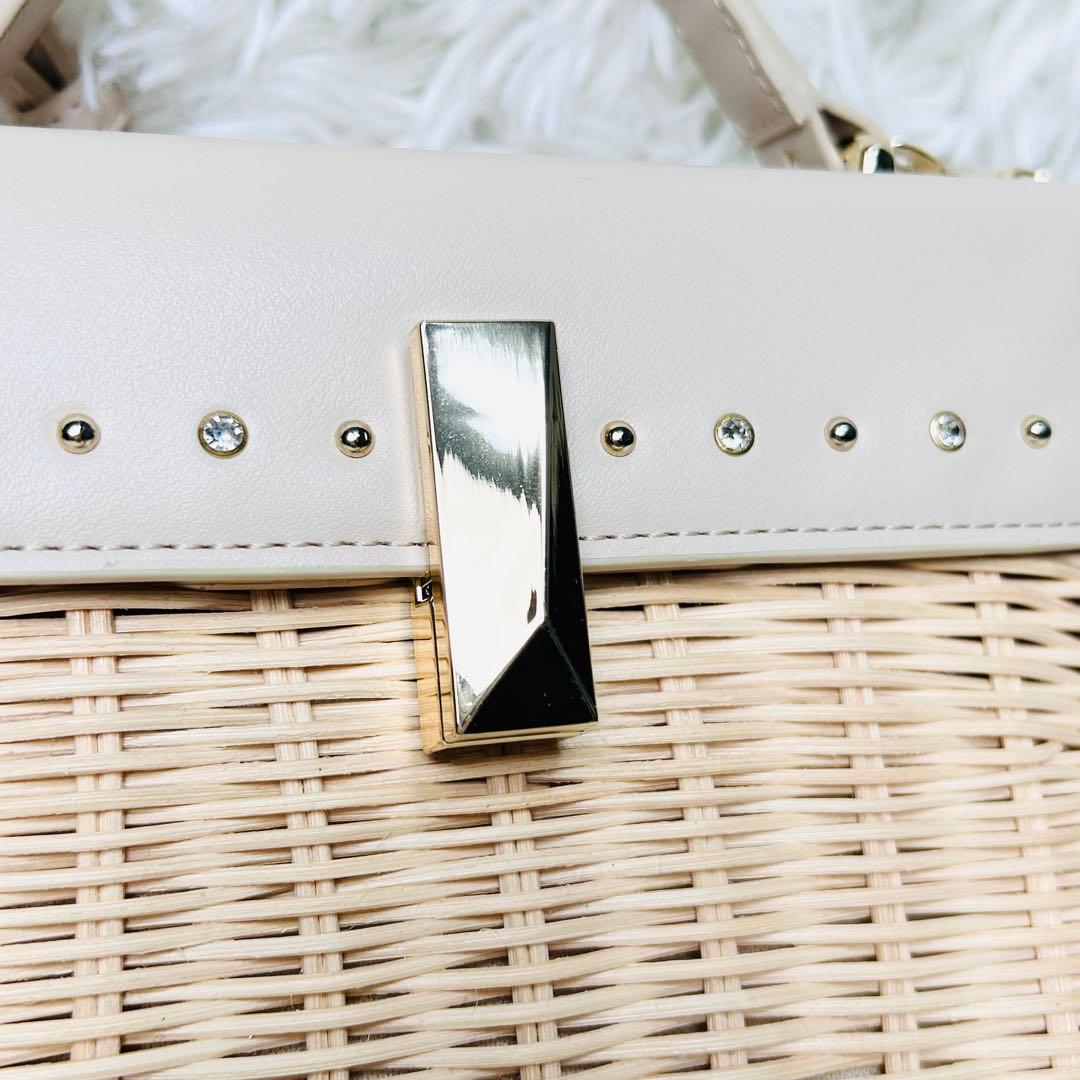 ★超希少・美品★ セルフォード ビジュー×スタッズシーズナルバッグ カゴバッグ