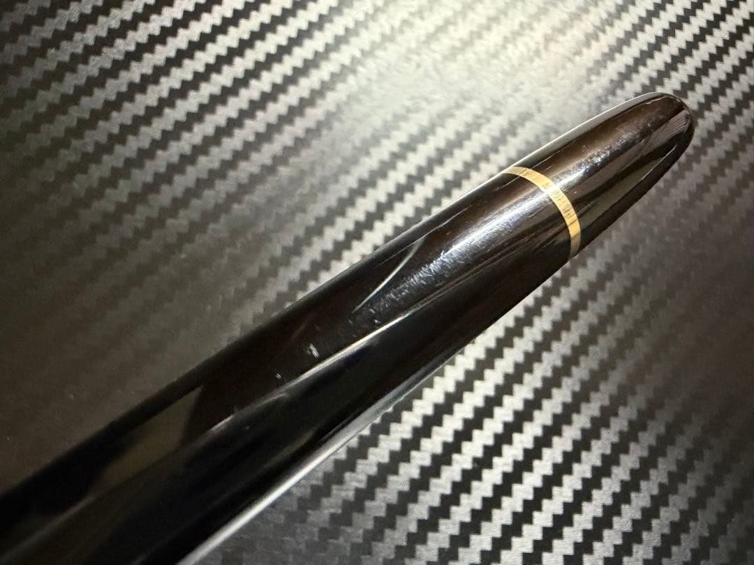 美品 エボナイト芯 モンブラン 144 ブラック 全金 F 細字 万年筆