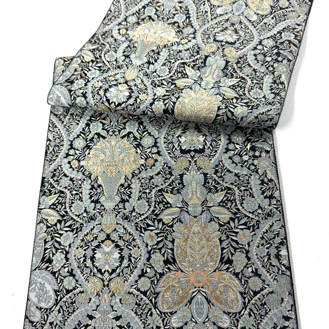 専用帯5135 ●服部織物謹製 高級 正絹 落款 六通 袋帯