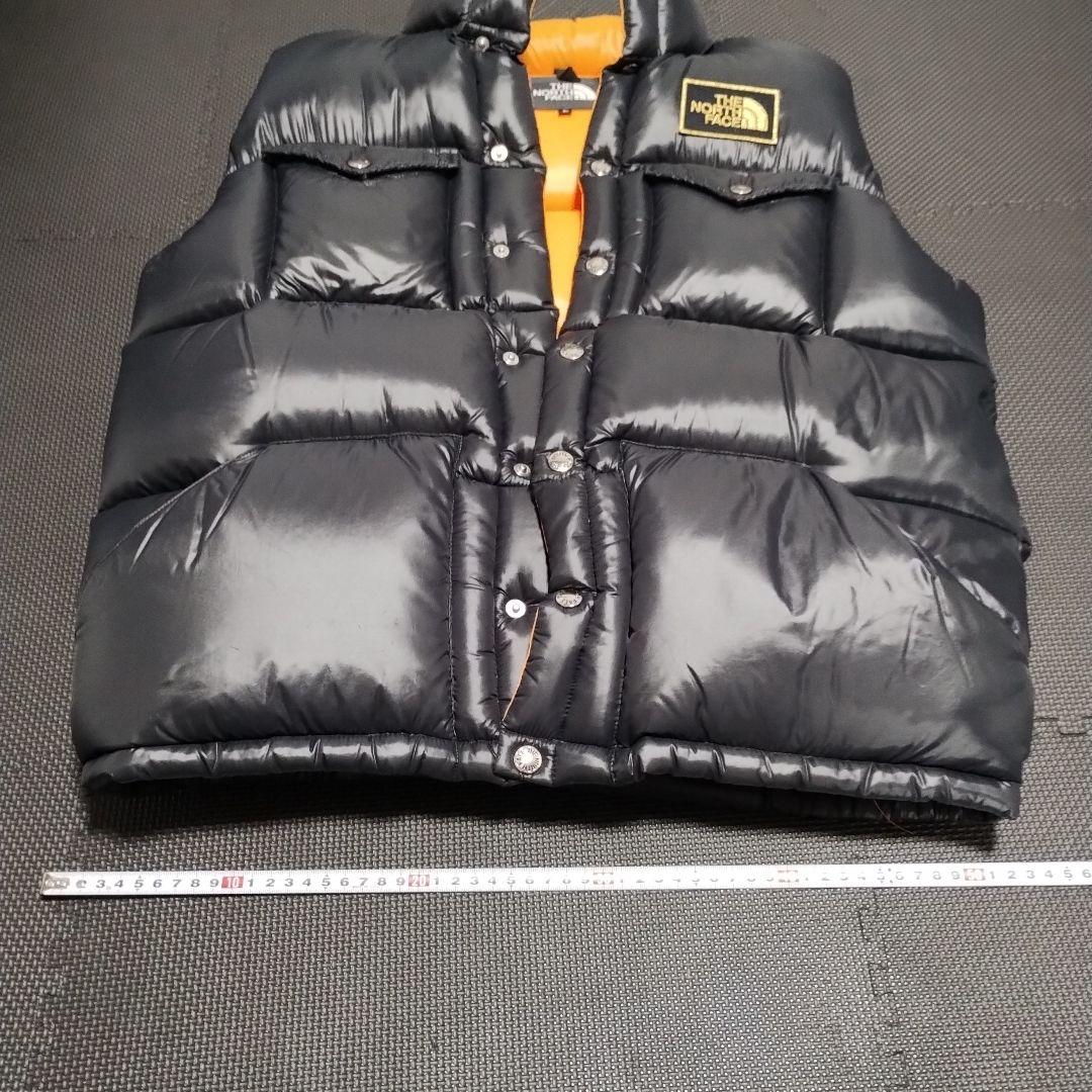 THE NORTH FACE ダウンベスト ブラック/オレンジ