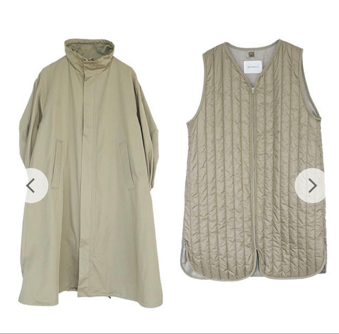 MIDIUMISOLID ライナー付きモッズコード