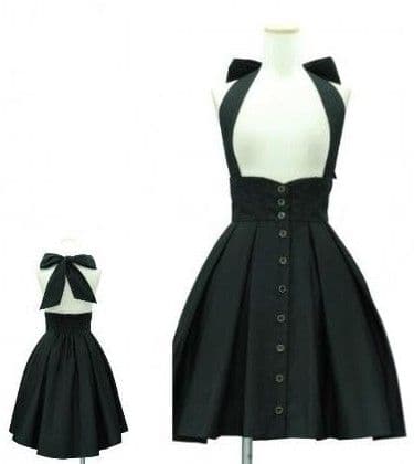 Sheglit ハイウエストタックスカート ブラック