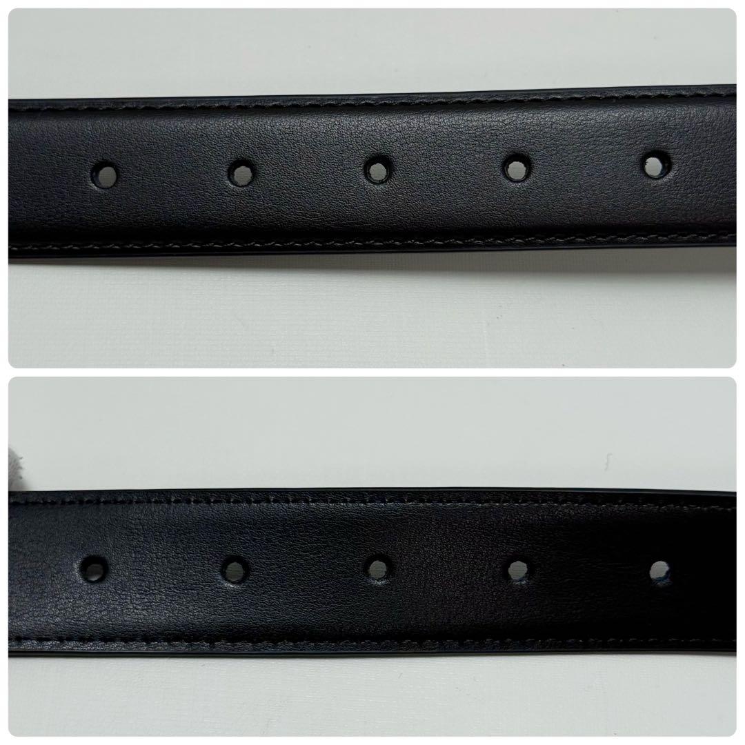 ✨良品✨LOEWE アナグラム ベルト 新品ベルト ゴールド金具 ユニセックス