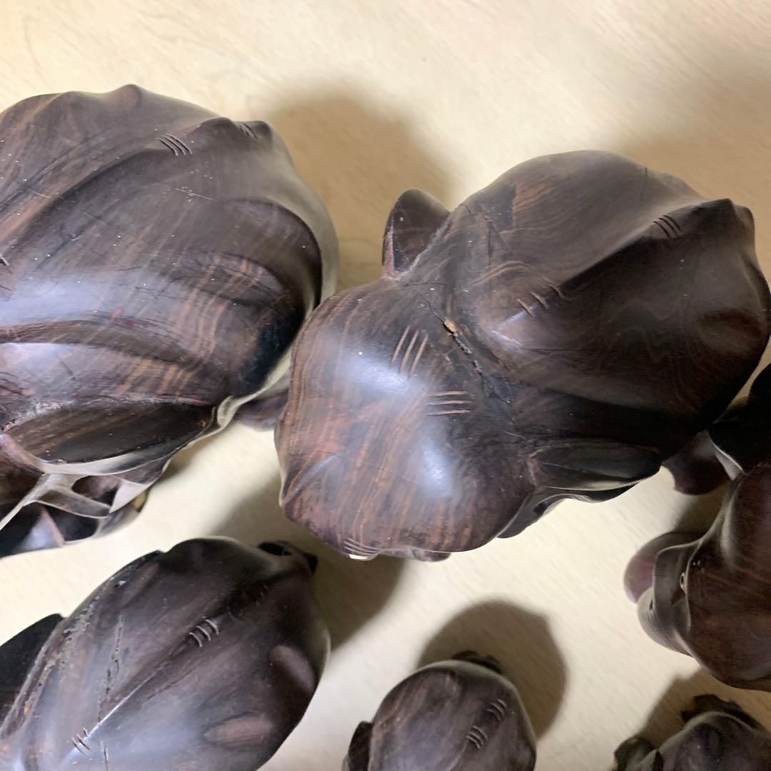 木製　象の置き物　昭和レトロ　ヴィンテージ　インテリア