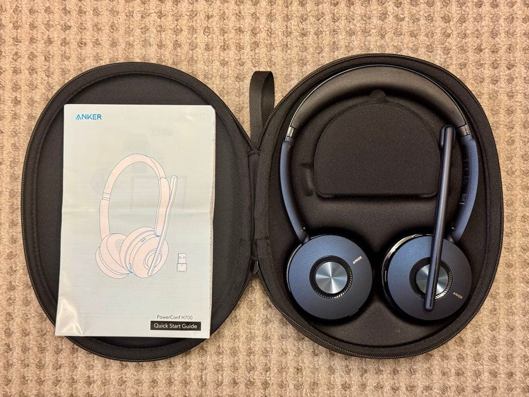 Anker PowerConf H700会議用ヘッドセット ワイヤレスヘッドホン