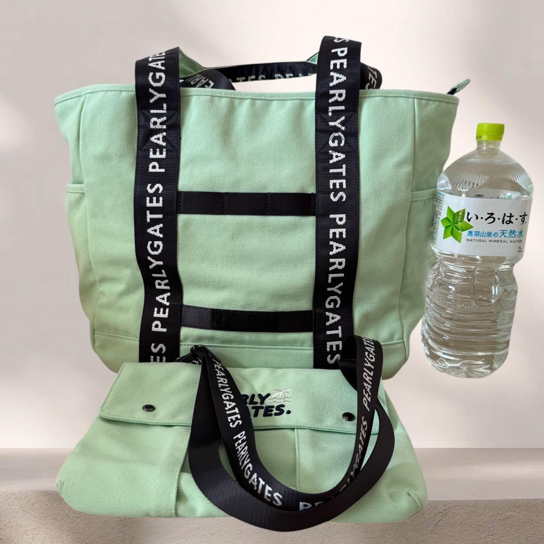 現行 パーリーゲイツ　カート ロッカー ハンド ショルダー トート バッグ 大型