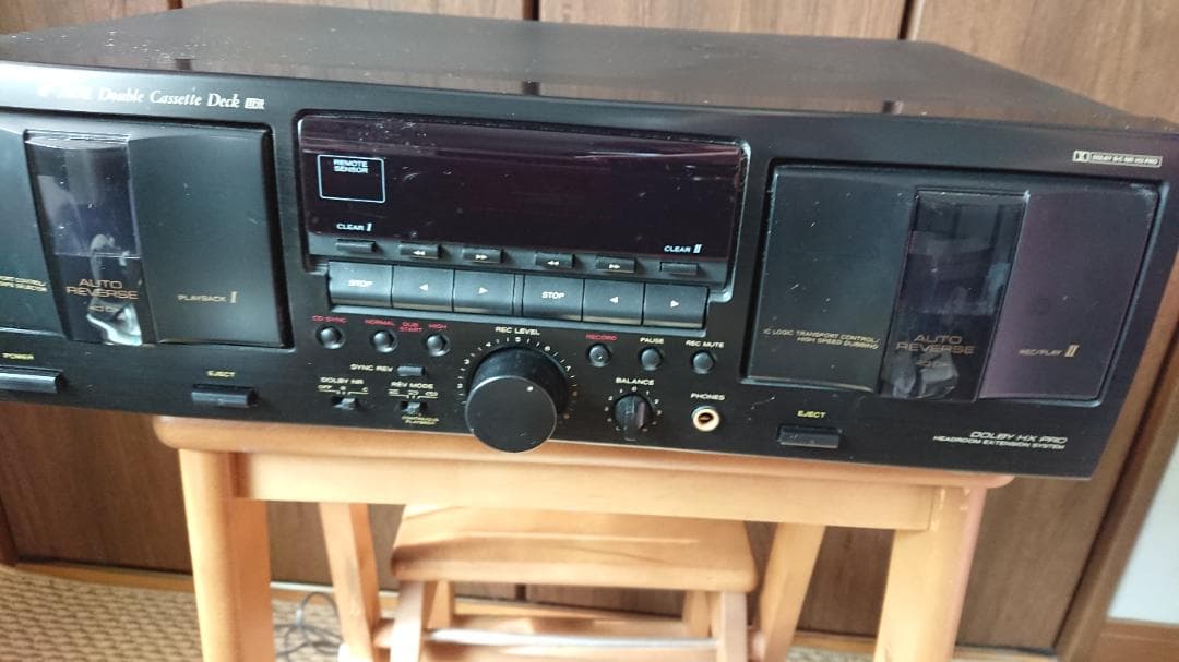 TEAC　ダビングカセットデッキ　W-780R　リモコン付き