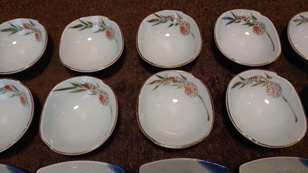 古伊万里　伊万里　豆皿　角皿　３種２０客