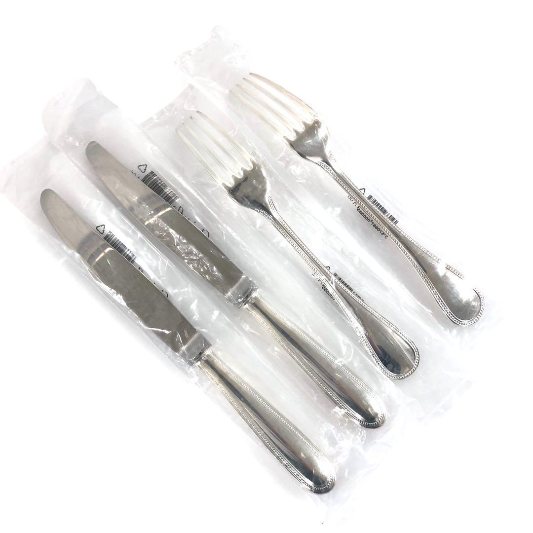 未開封 Christofle クリストフル ナイフ フォーク パール 4本セット