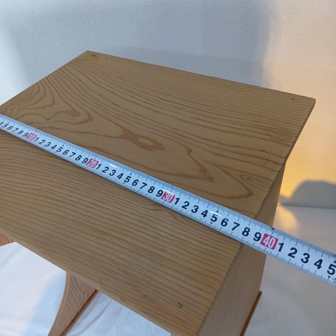 値下げ茶道具　抱清棚　杉木地　紙箱