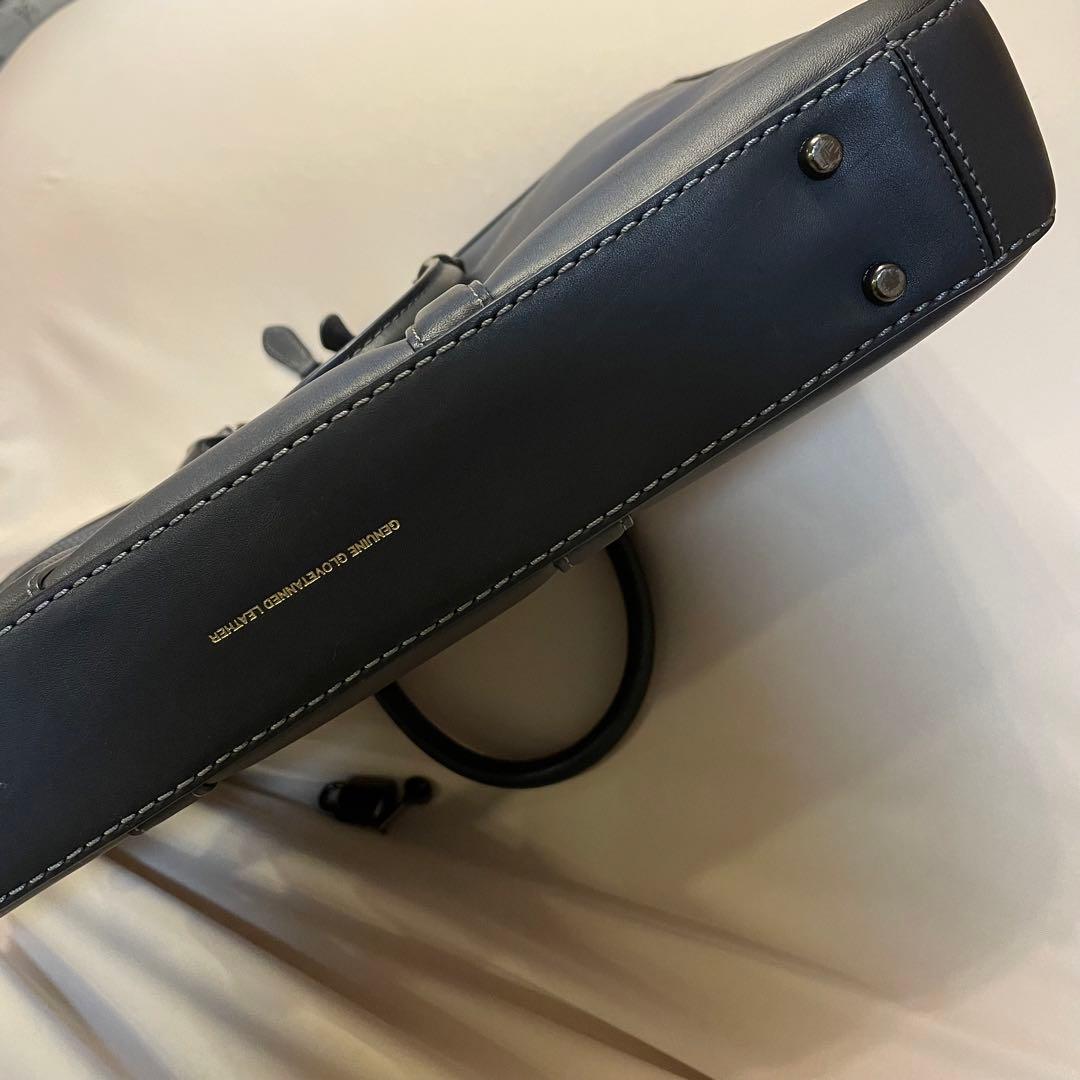 コーチ　ビジネスバッグ　ネイビー