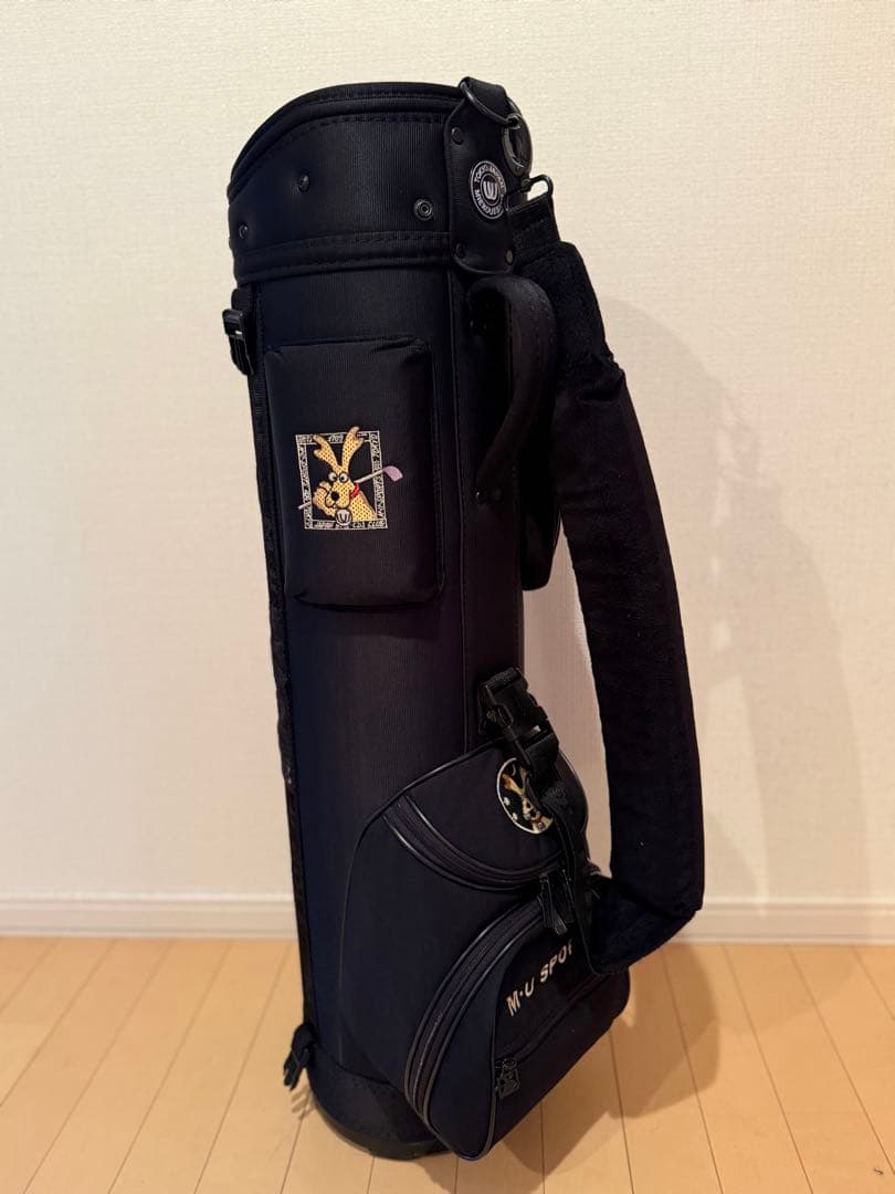 【PURU】M.U SPORTS レディースキャディバッグ（ブラック）