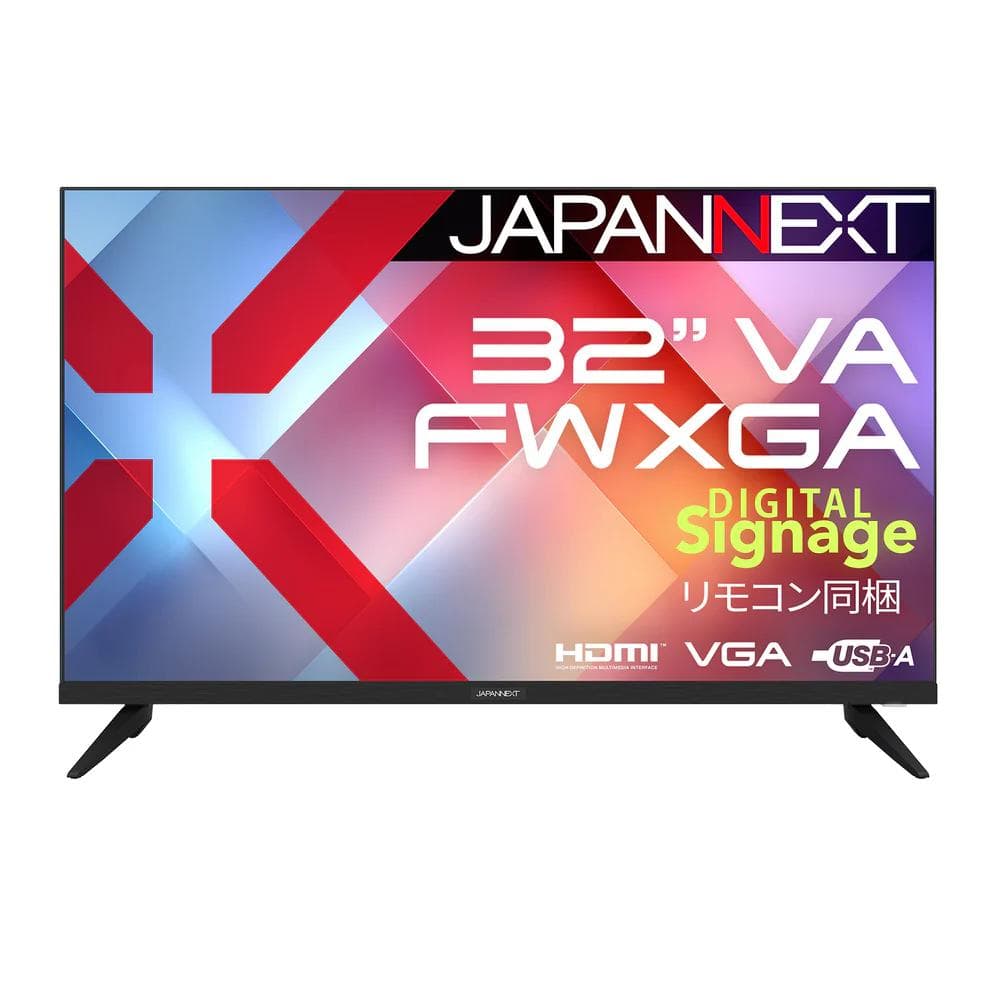JAPANNEXT VAパネル搭載 FWXGA液晶モニター　32型
