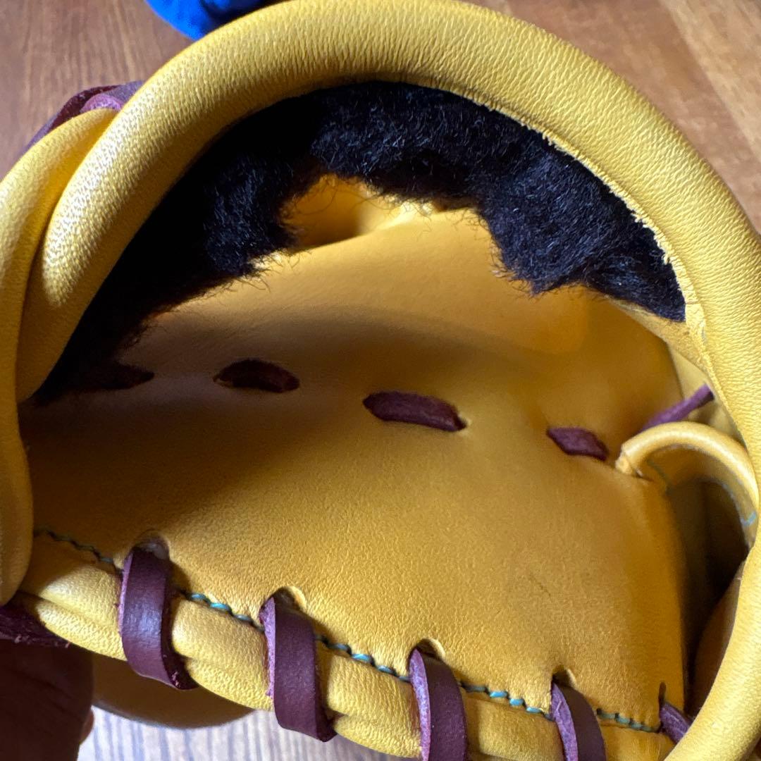 【値下】源田モデル　ゼット　軟式野球グローブ イエロー