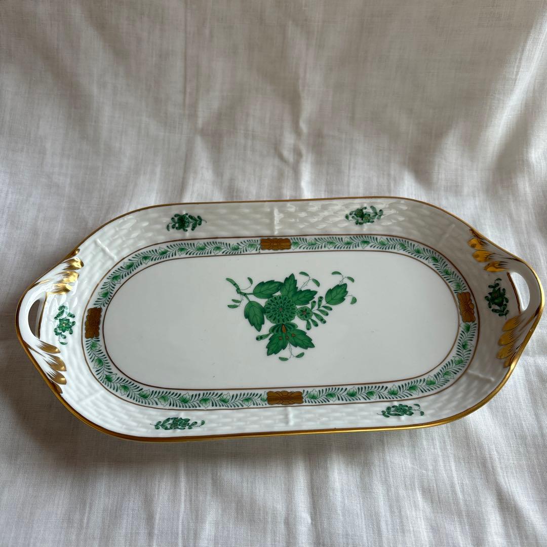 ヘレンド　クリーマー・ボンボニエール・トレーセット