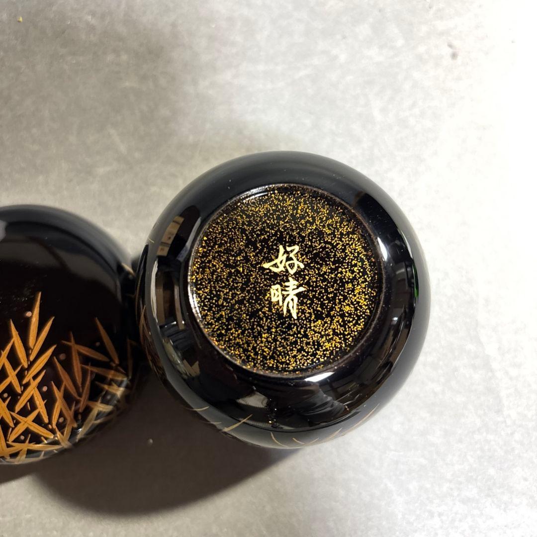 坂下好晴　笹露蒔絵　棗　共箱