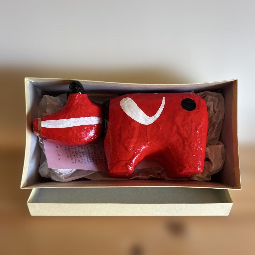 赤ベコ　郷土玩具　伝統工芸品