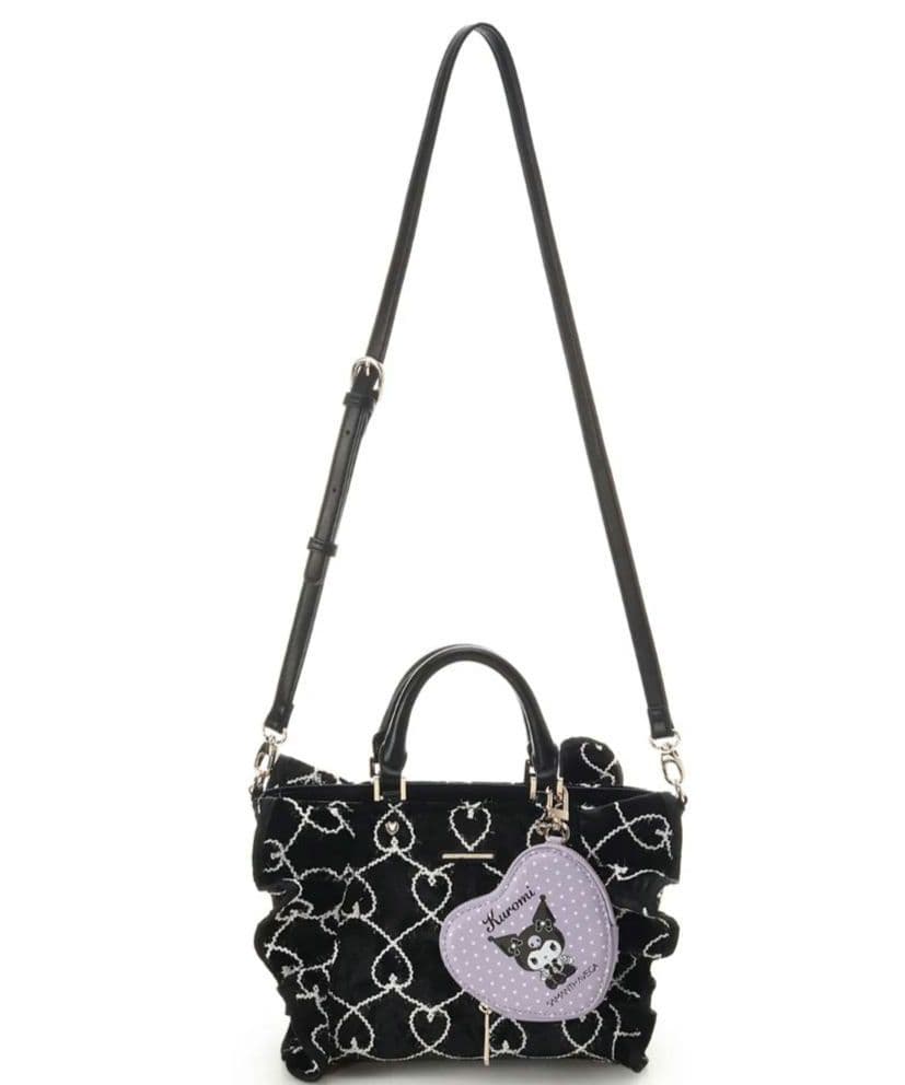 完売❣ サマンサベガ「クロミコレクション」フリルハンドバッグ