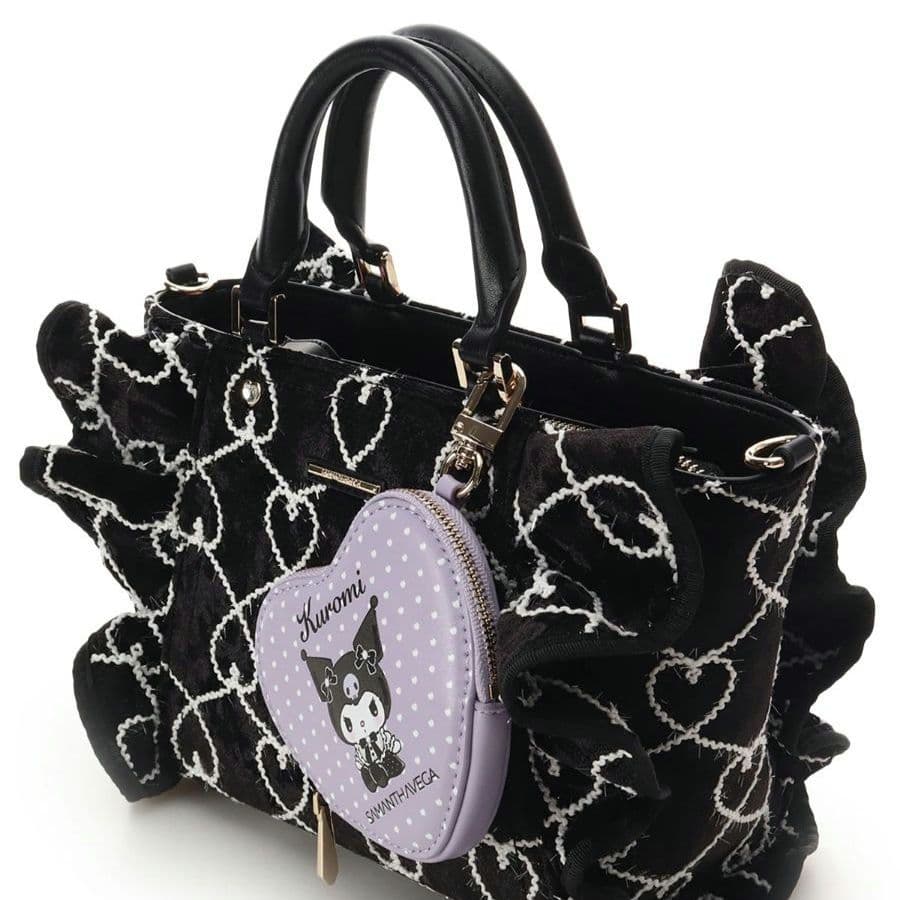 完売❣ サマンサベガ「クロミコレクション」フリルハンドバッグ