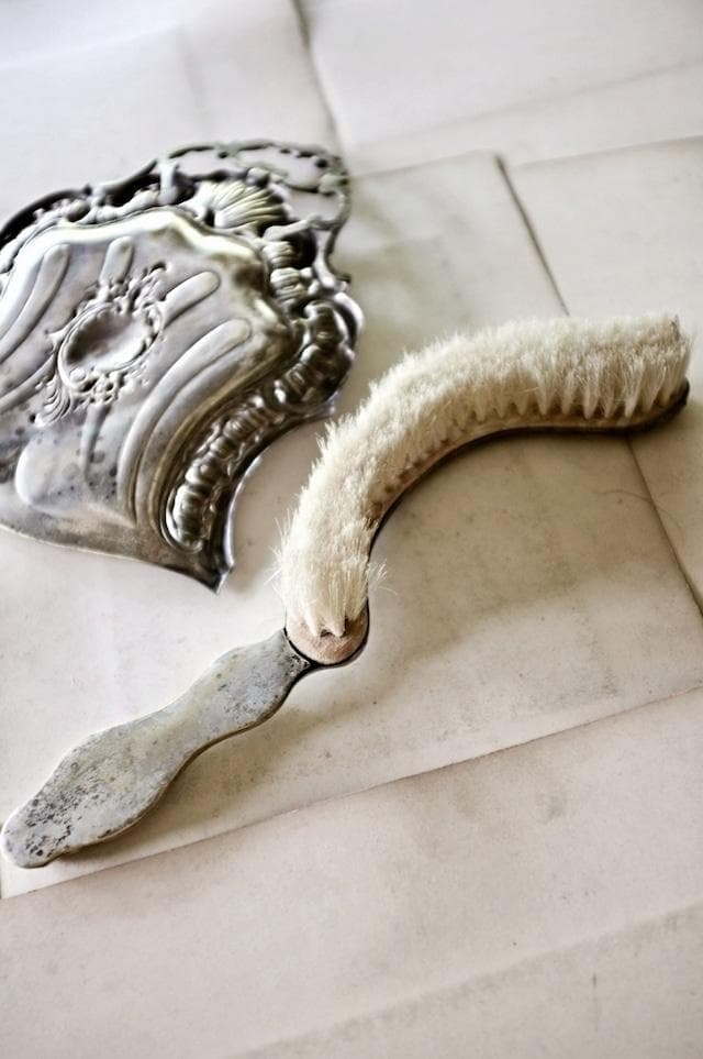 sold france 貝と薔薇とロカイユとロココ的ダストパン＆ブラシセット