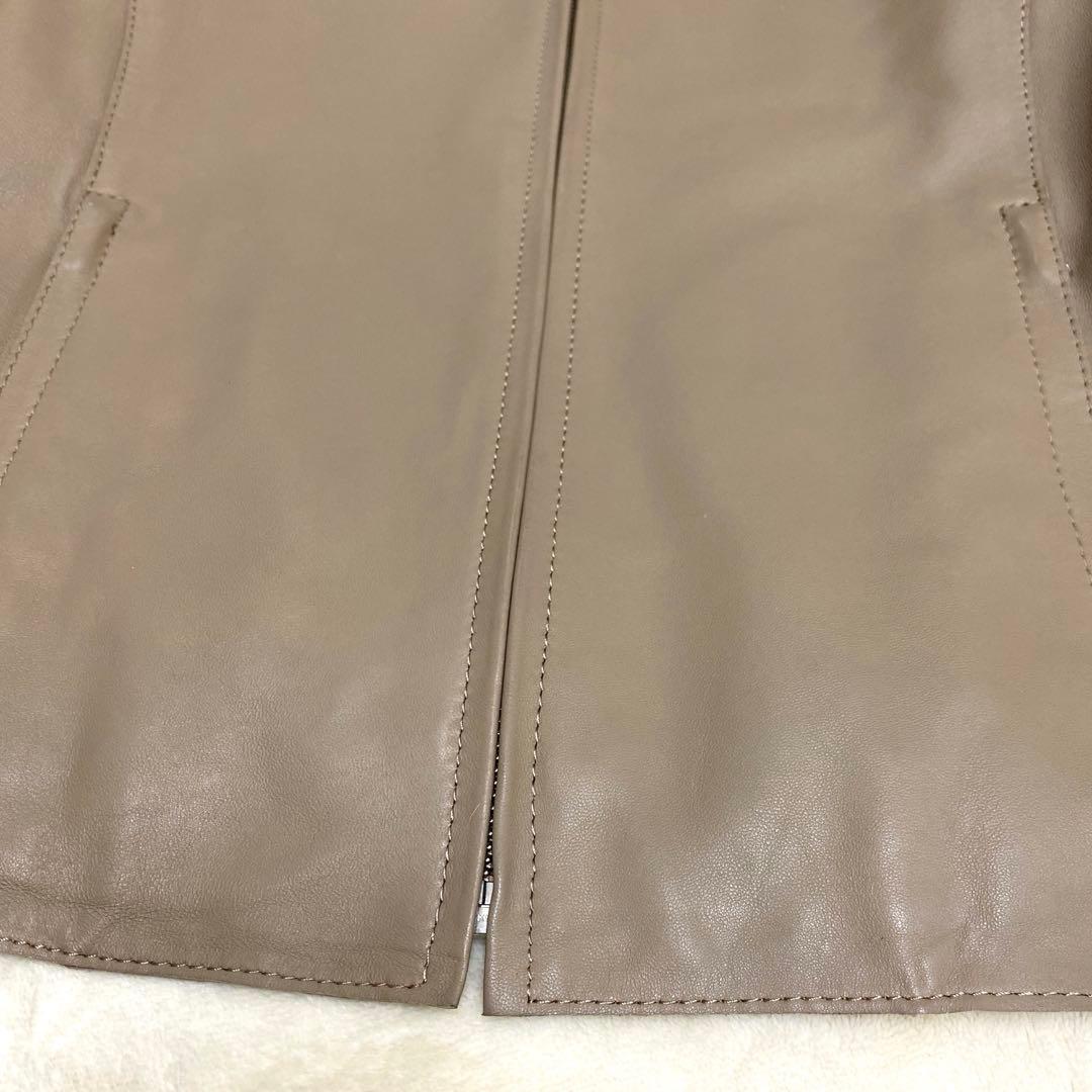 【ぴーちゃん さま専用】23区 シープレザー ノーカラージャケット25周年モデル